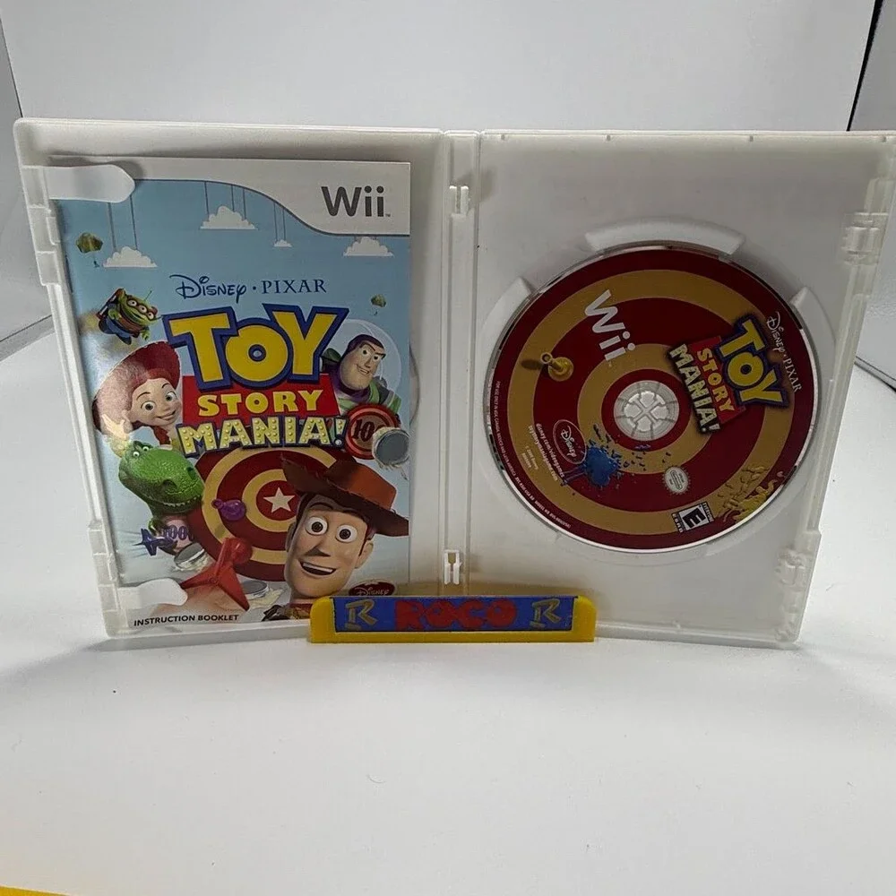 Toy Story Mania! Wii (Nintendo Wii, 2009) Complete W/ Manual